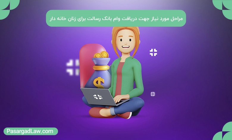 مراحل مورد نیاز جهت دریافت وام بانک رسالت برای زنان خانه دار